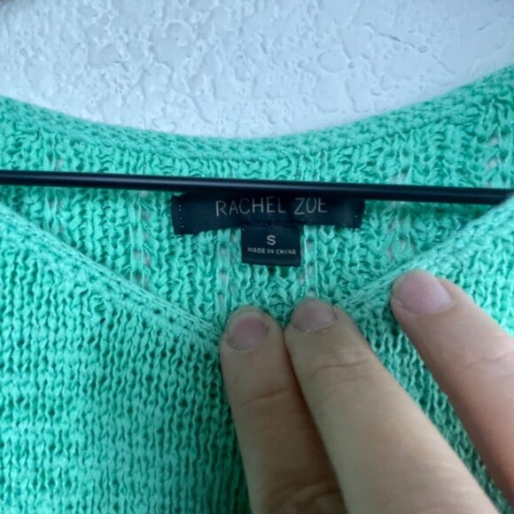 Rachel Zoe Green Knit Sweater – Size Small - Picture 4 of 8